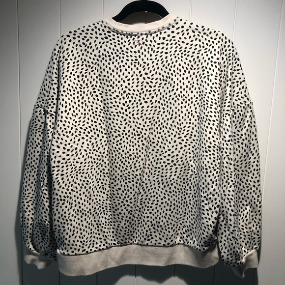 Calia by Carrie Underwood cream and black polka dot drop shoulder oversized S - Picture 8 of 9